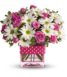 Teleflora's Polka Dots and Posies from Walker's Flower Shop in Huron, SD